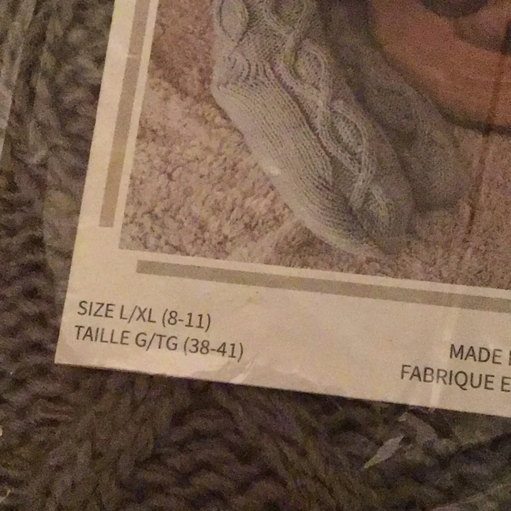 Muk Luks Gray Pom Pom Cabin Socks